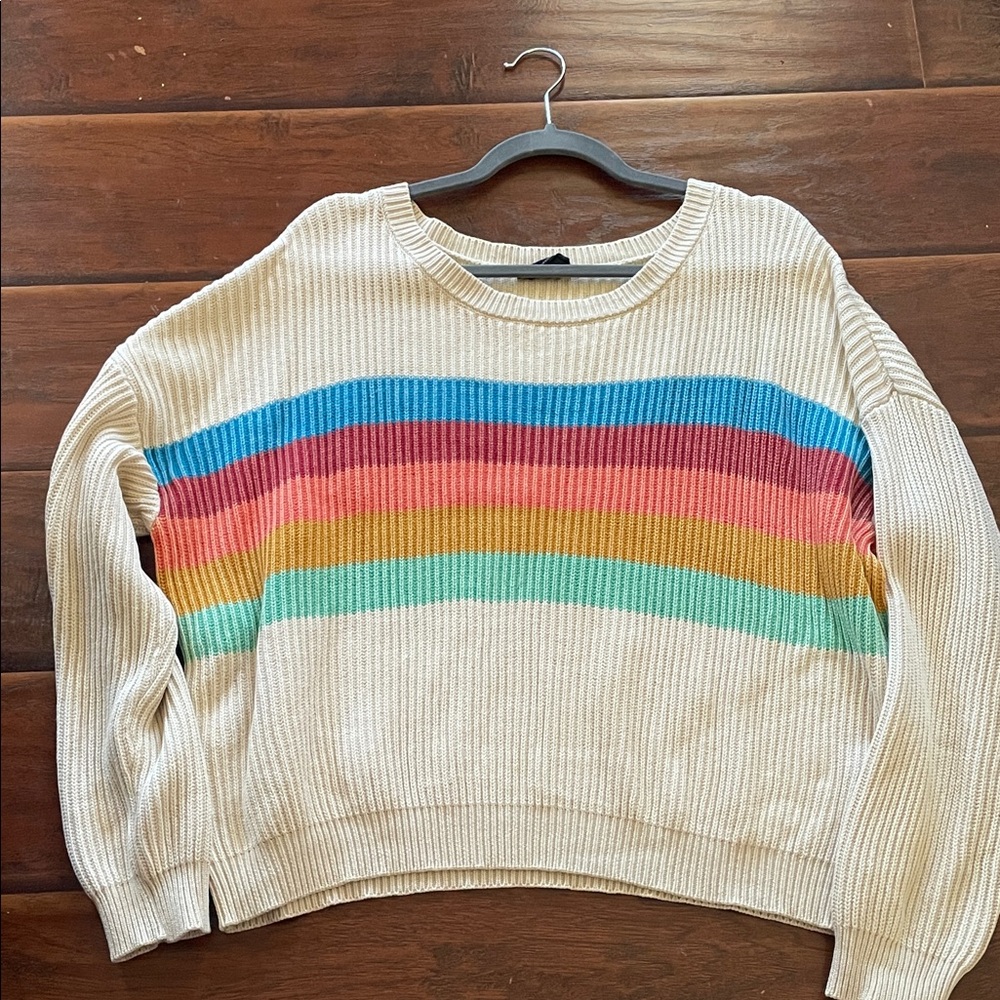 Colorful Striped Women's Sweater